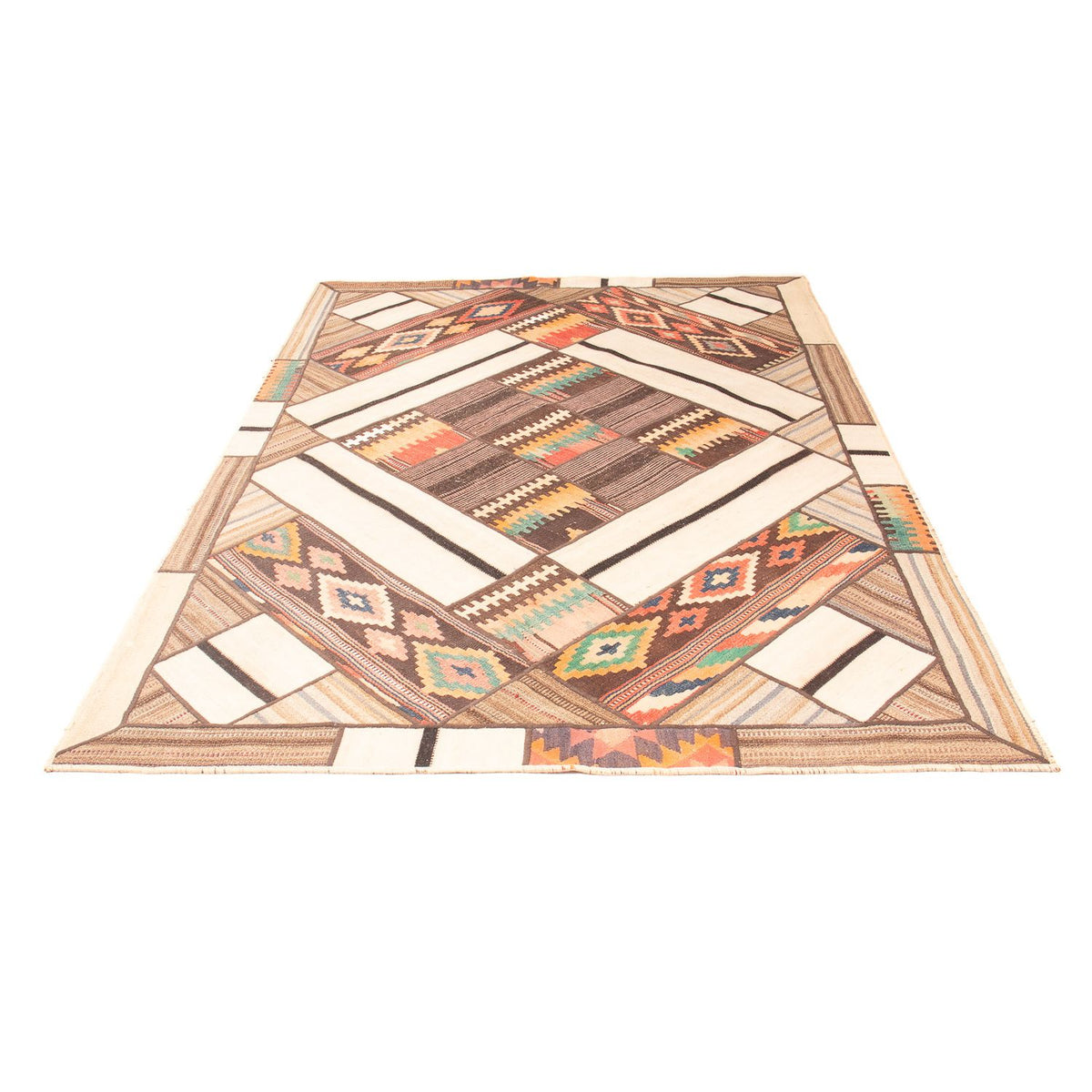 Tapis patchwork - 230 x 160 cm - multicolore