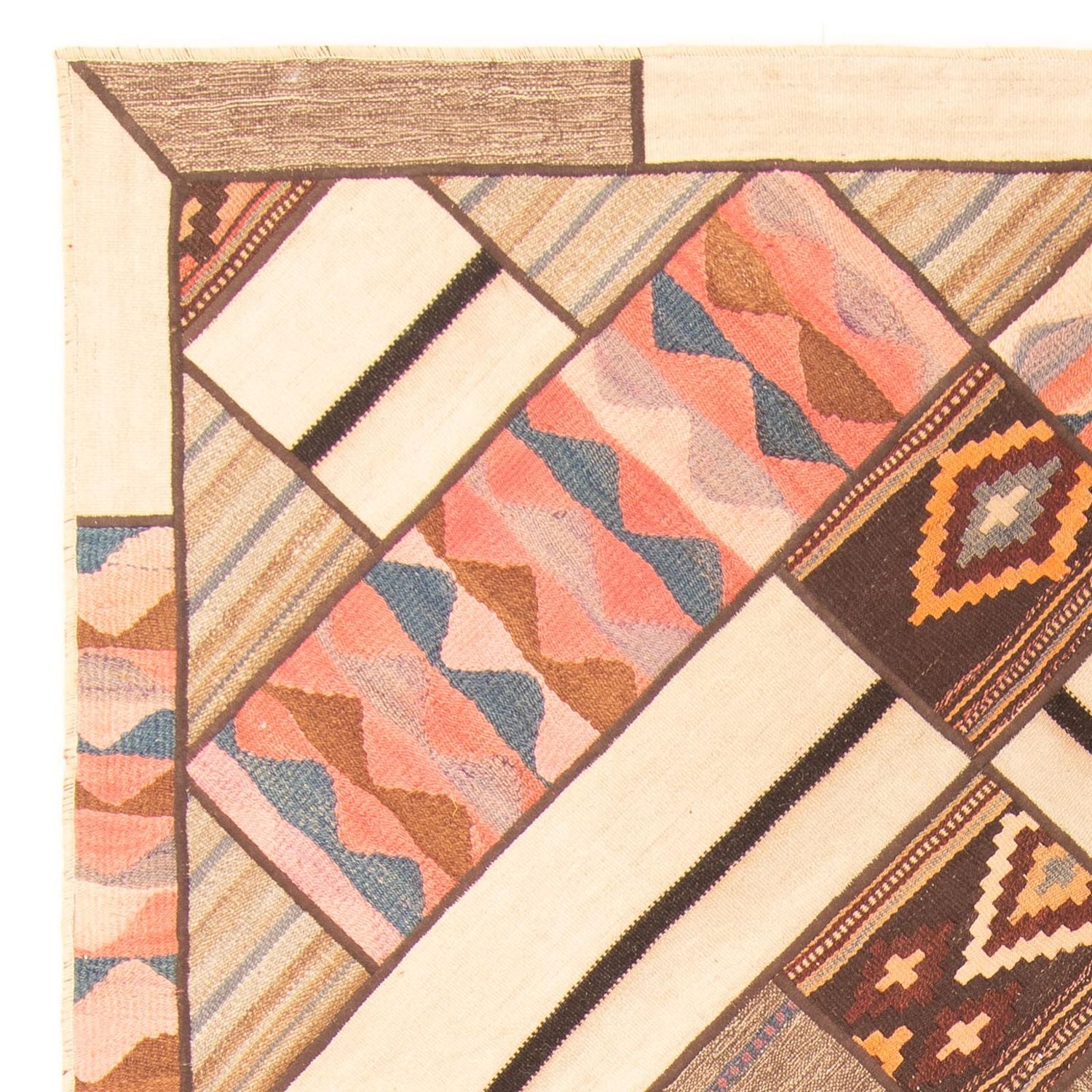 Tapis patchwork - 230 x 160 cm - multicolore