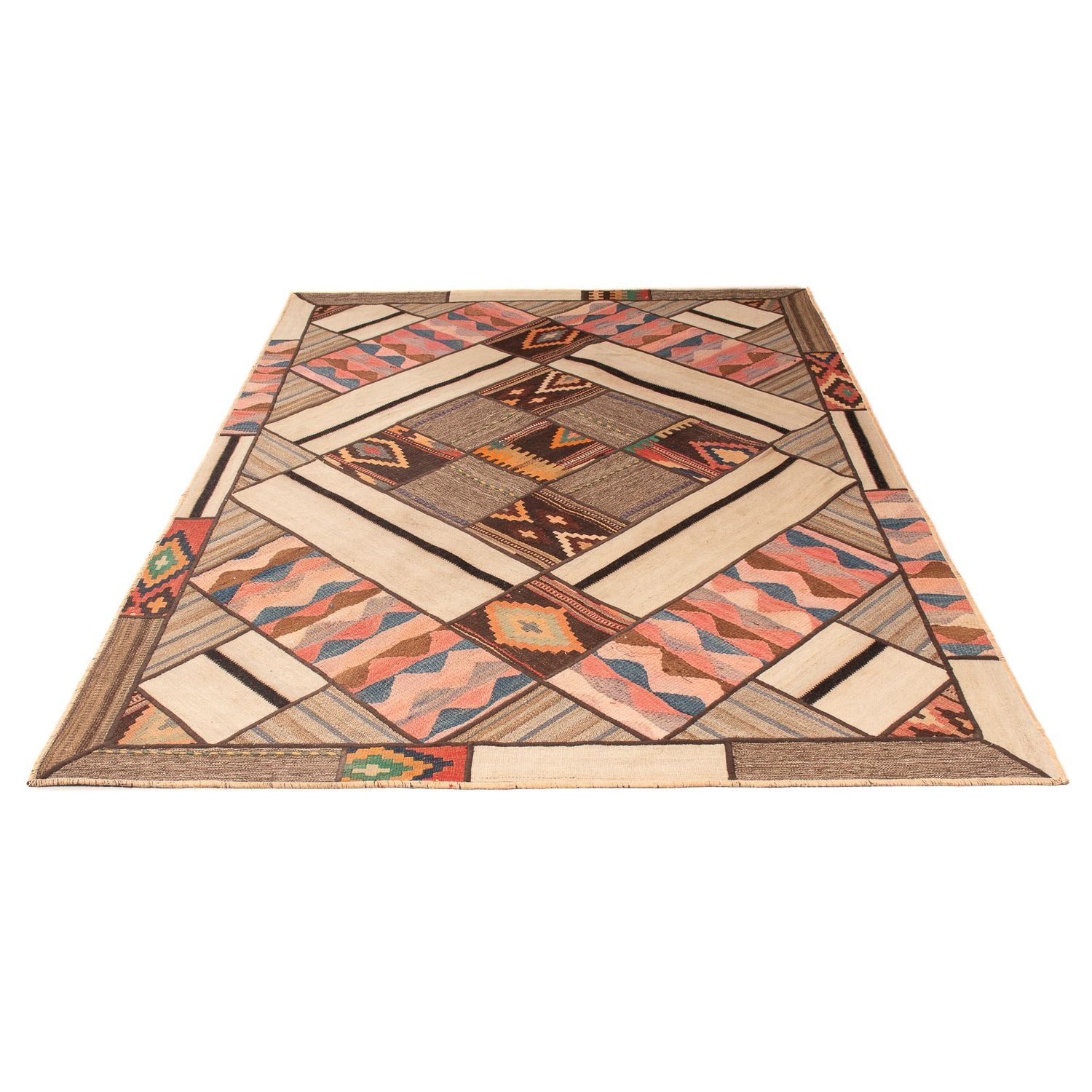 Tapis patchwork - 230 x 160 cm - multicolore