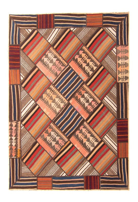 Tapis patchwork - 200 x 150 cm - multicolore