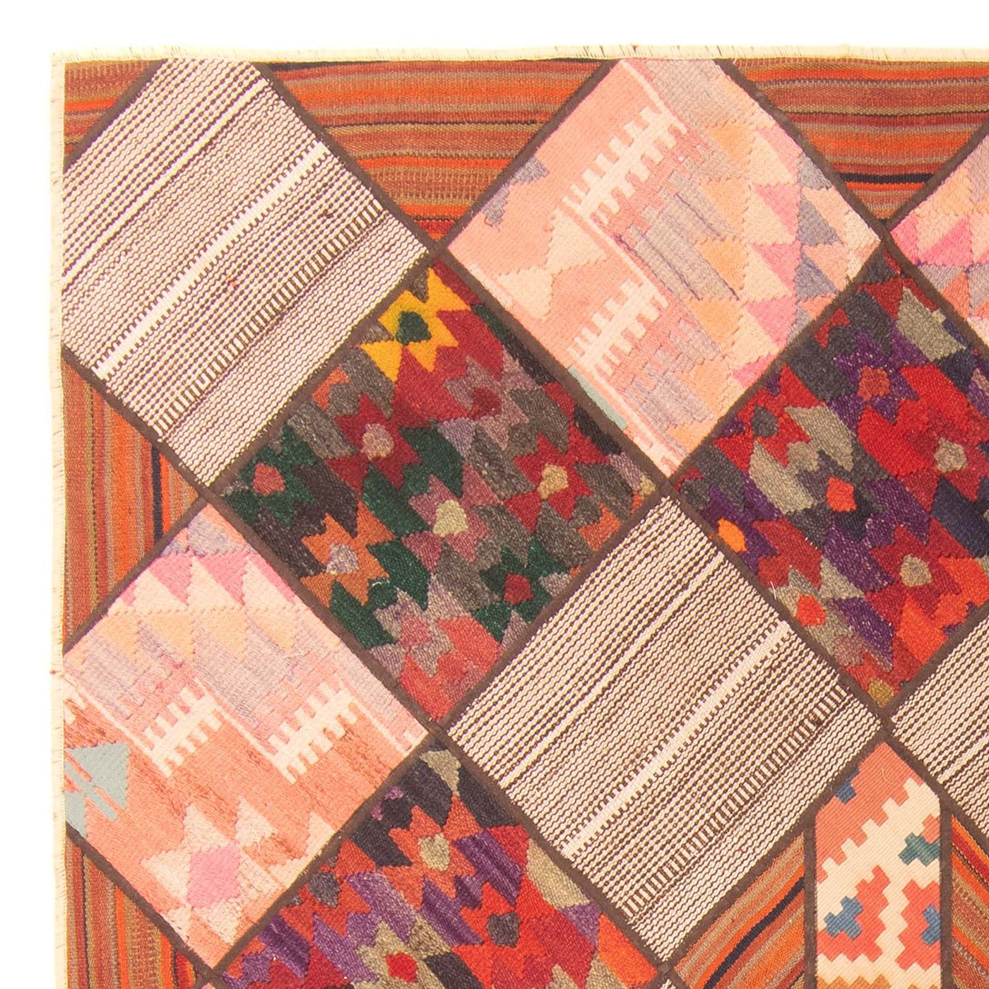Tapis patchwork 200x150cm - Perserteppich Wollteppich