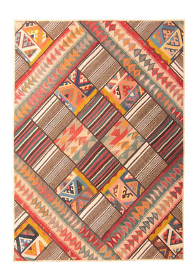 Tapis patchwork - 200 x 150 cm - multicolore