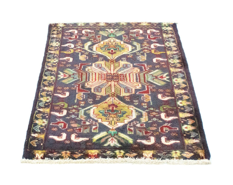 Tapis Turkaman - 86 x 70 cm - bleu foncé
