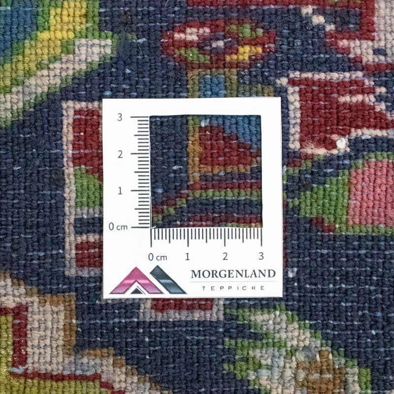 Tapis Turkaman - 86 x 70 cm - bleu foncé