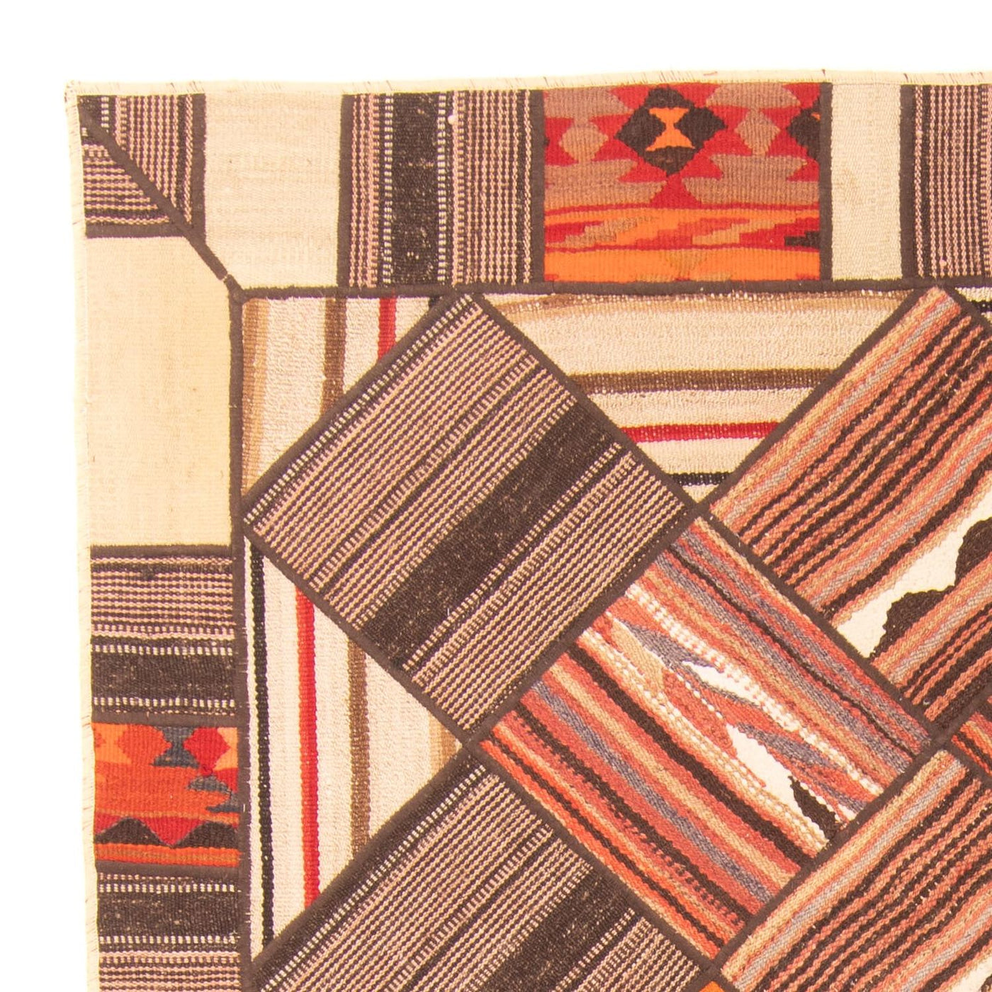 Tapis patchwork 200x150cm - Perserteppich Wollteppich