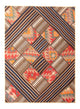 Tapis patchwork 200x150cm - Perserteppich Wollteppich