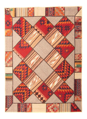 Tapis patchwork - 200 x 150 cm - multicolore