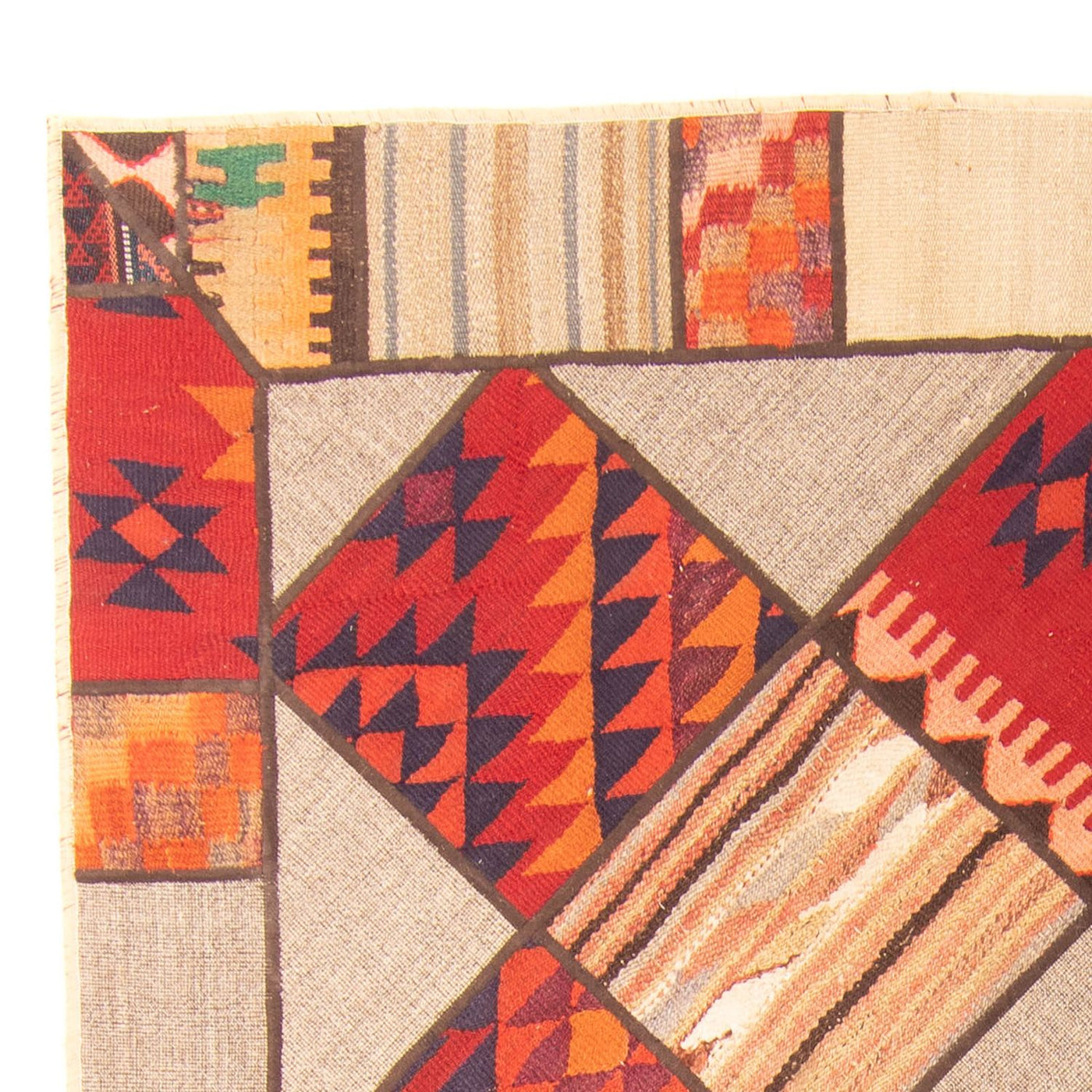 Tapis patchwork 200x150cm - Perserteppich Wollteppich