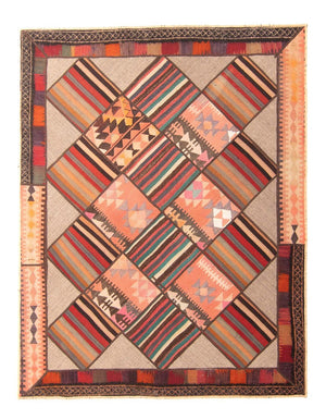 Tapis patchwork - 200 x 150 cm - multicolore