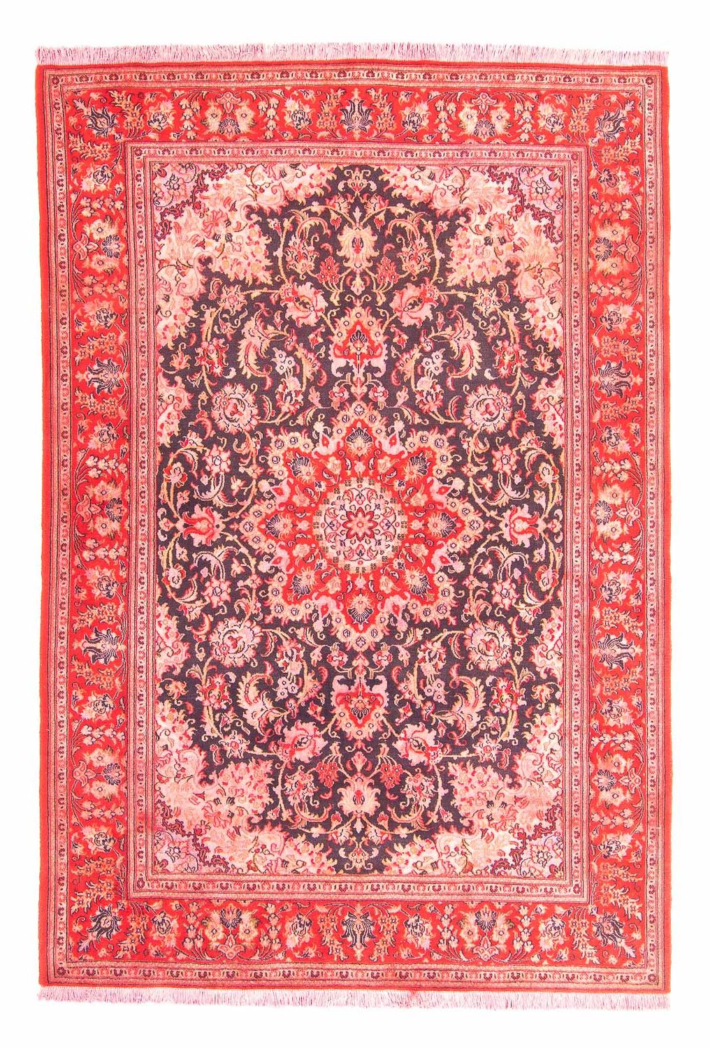 Tapis persan - Ghom - 240 x 172 cm - rouge clair