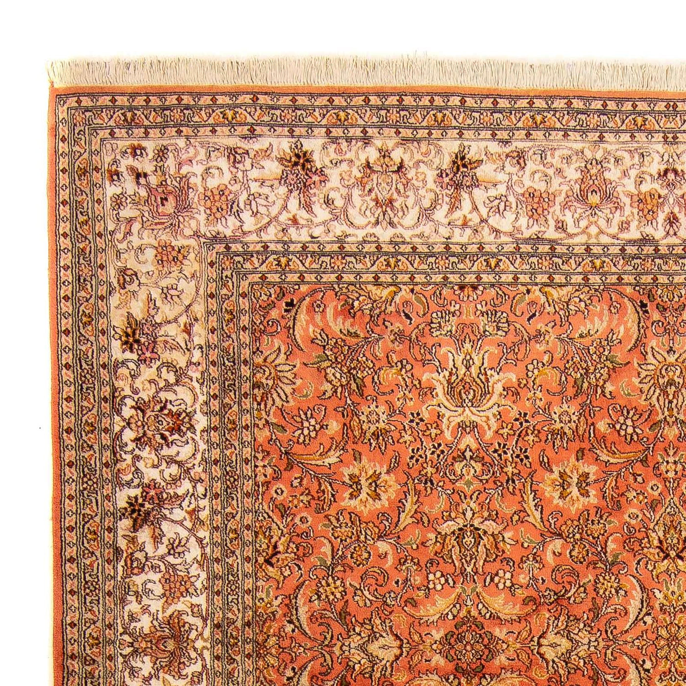 Tapis en soie du Cachemire Tapis 276x187cm - Tapis oriental