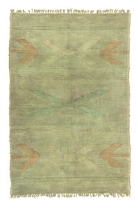 Tapis Kelim - Tendance - 208 x 130 cm - vert