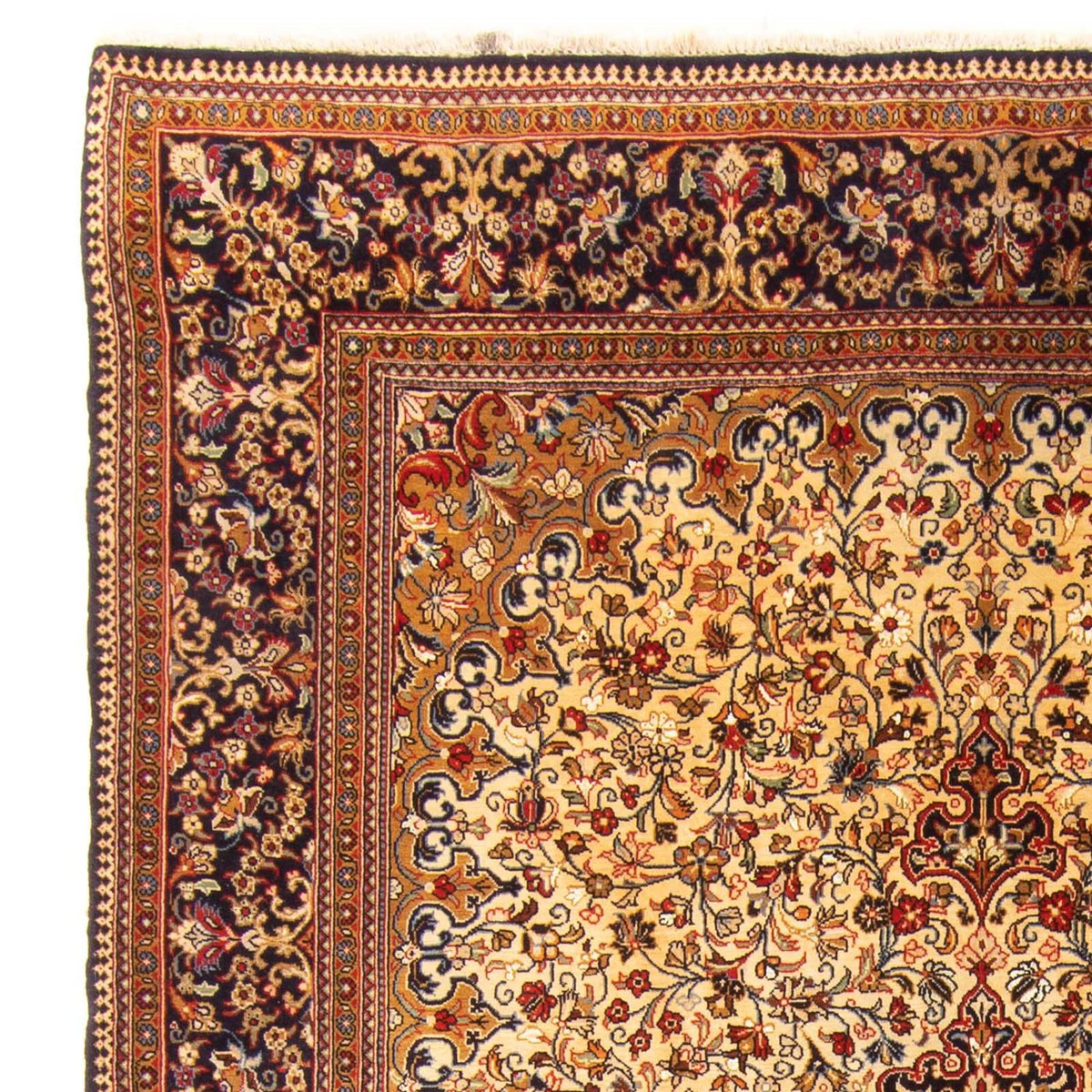 Tapis persan - Ghom - 210 x 145 cm - beige