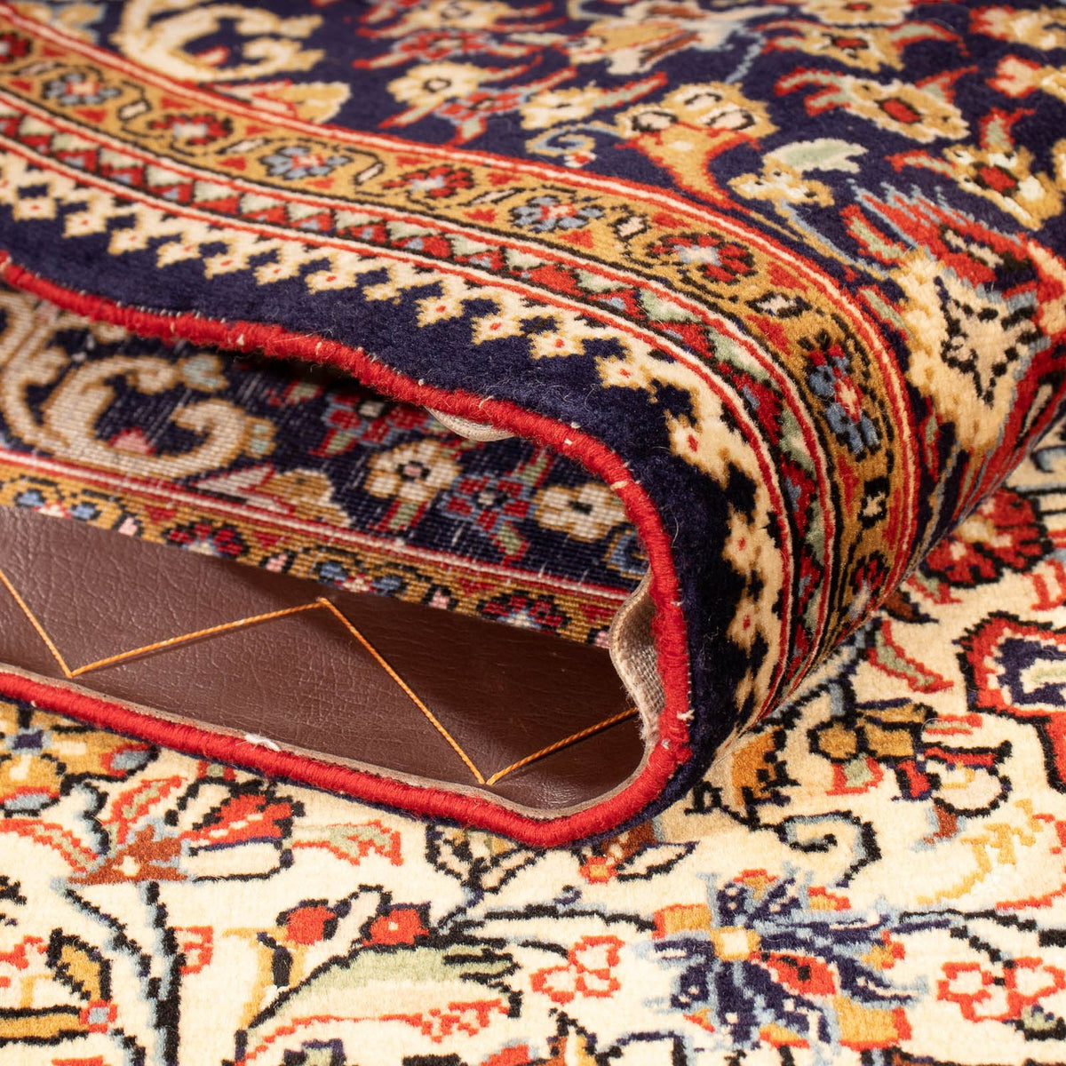 Tapis persan - Ghom - 210 x 145 cm - beige