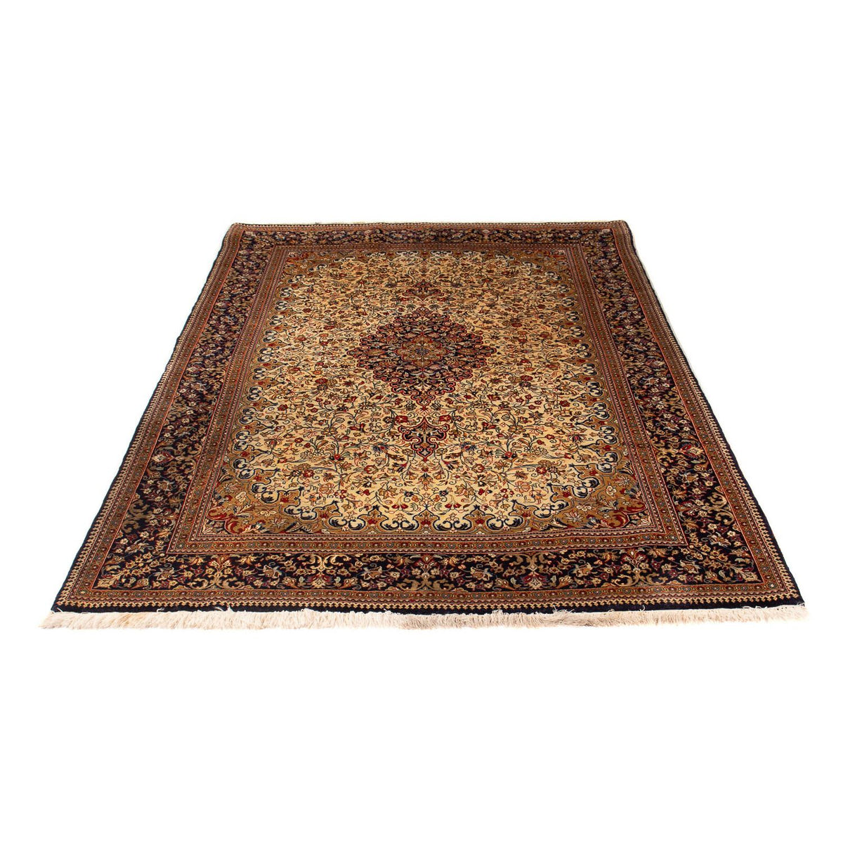 Tapis persan - Ghom - 210 x 145 cm - beige