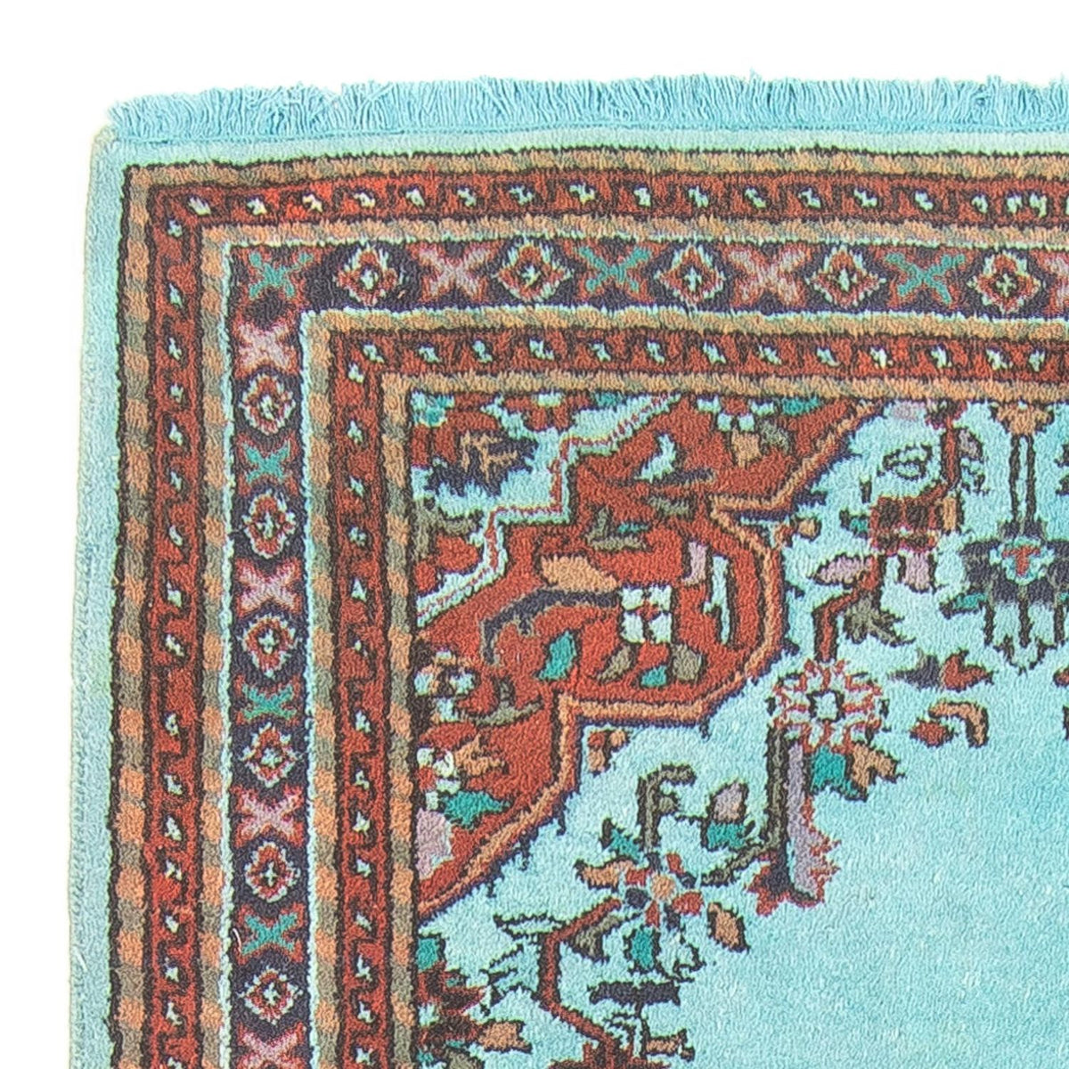 Tapis oriental - Indus - 180 x 97 cm - bleu clair