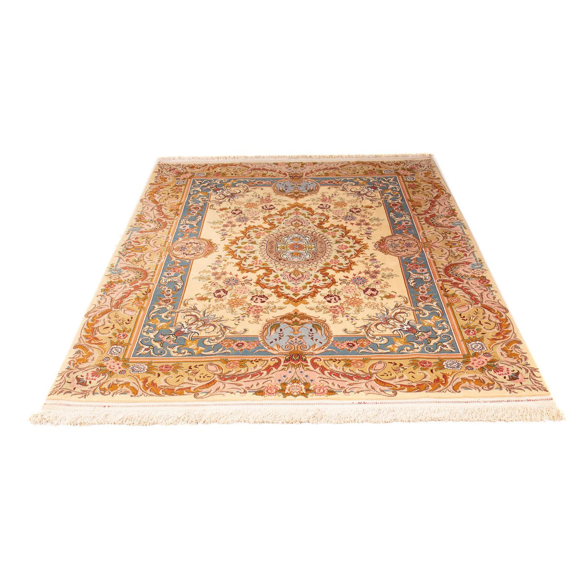 Tapis persan - Tabriz - Premium - 200 x 145 cm - beige