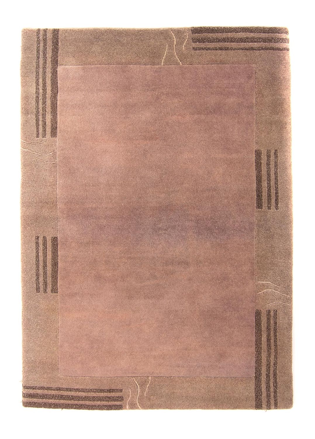 Tapis Népalais - 180 x 124 cm - chocolat clair