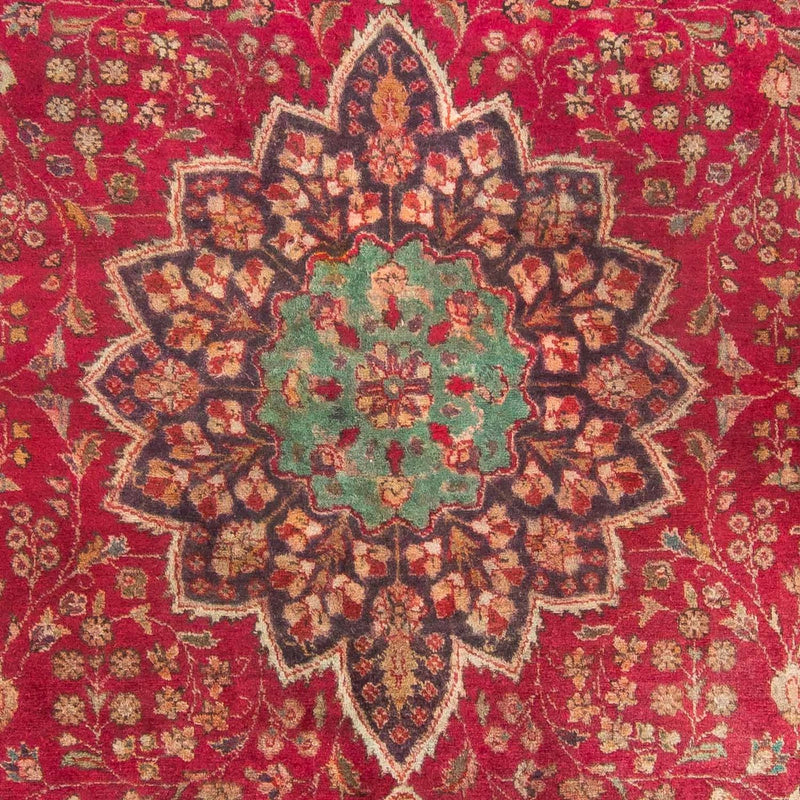 Tapis persan - Tabriz - 308 x 226 cm - rouge foncé