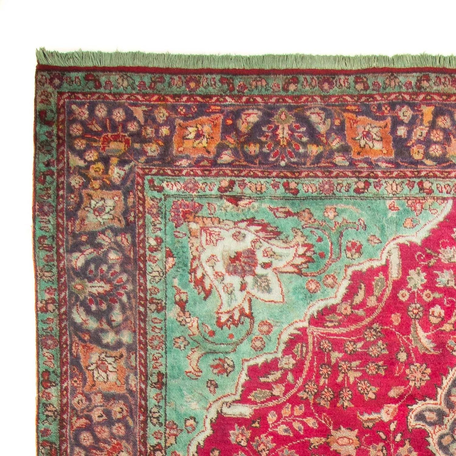 Tapis persan - Tabriz - 308 x 226 cm - rouge foncé