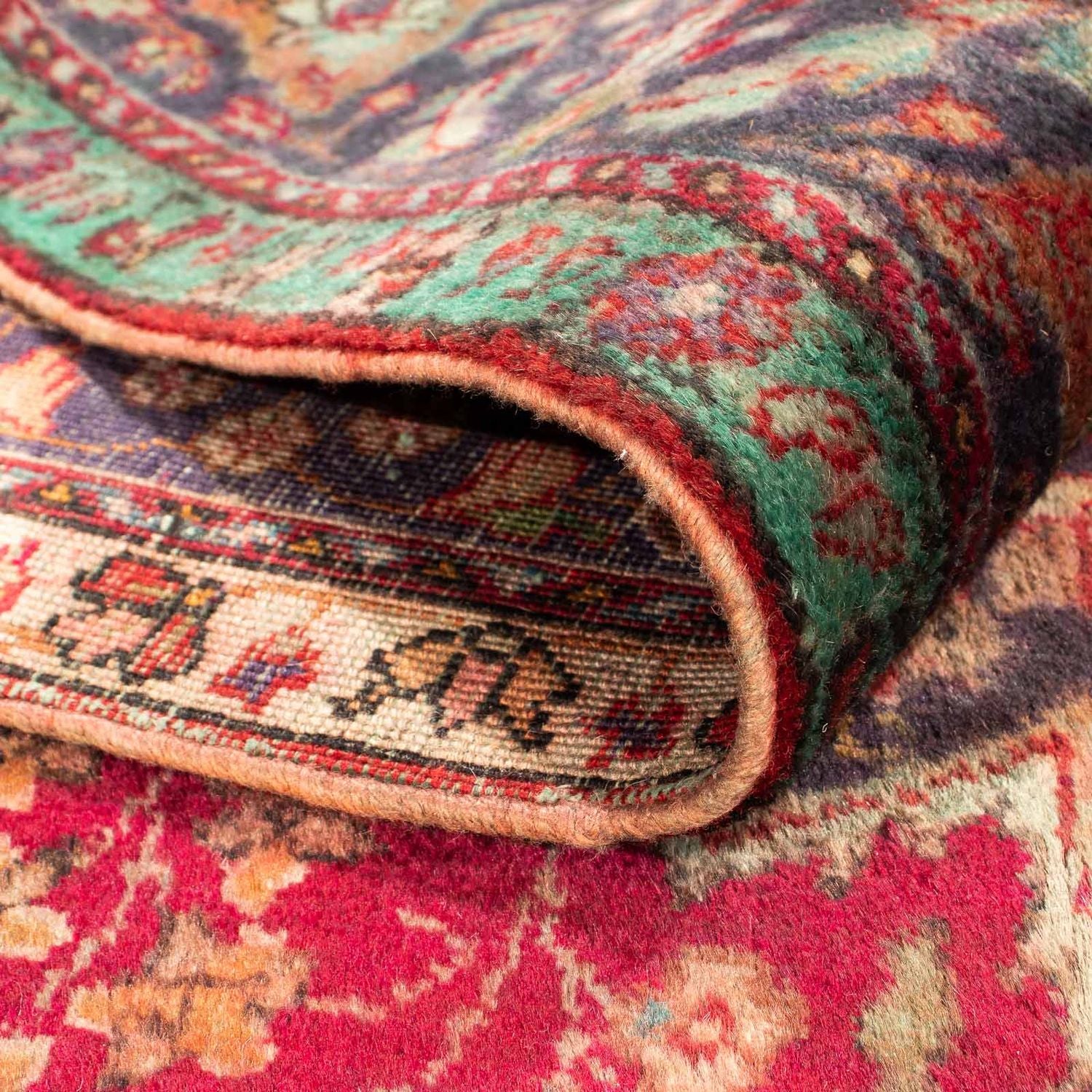 Tapis persan - Tabriz - 308 x 226 cm - rouge foncé