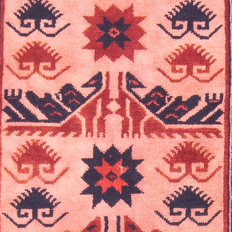 Tapis de couloir Tapis Kelim - Oriental - 400 x 75 cm - rouge clair