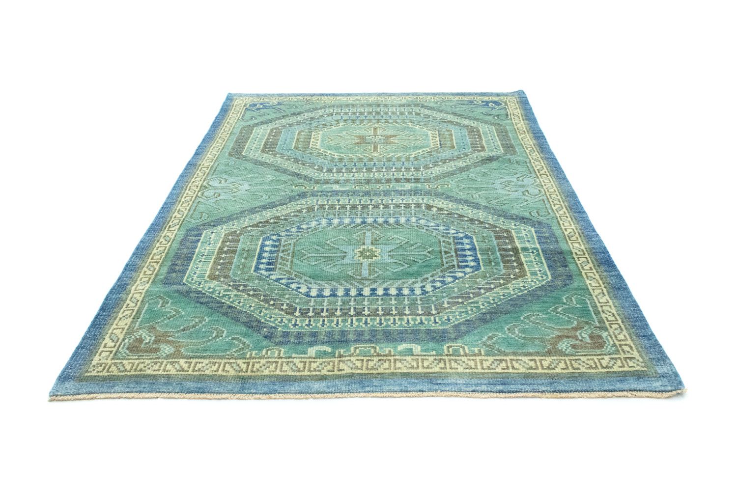 Tapis design - 250 x 180 cm - vert de mer