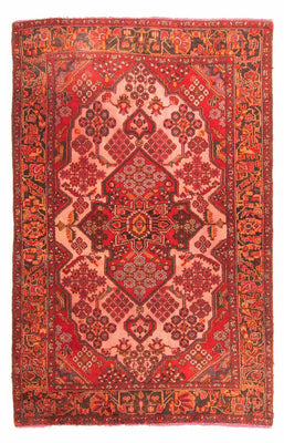Tapis persan - Nomadic - 207 x 132 cm - rouge clair