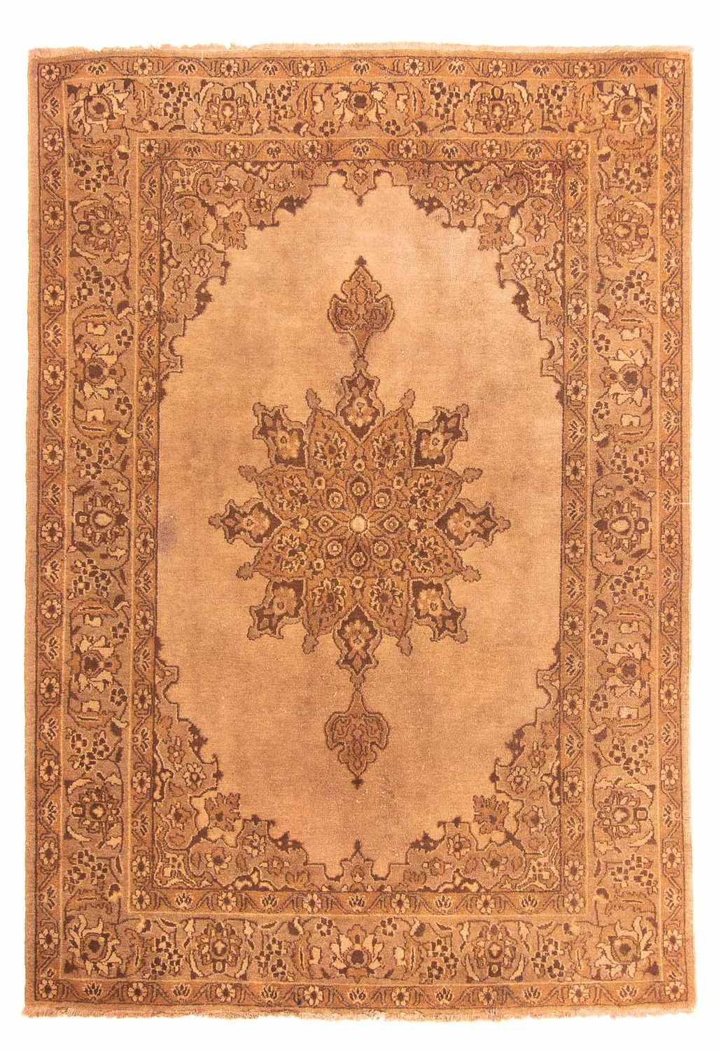 Tapis afghan - 213 x 150 cm - beige foncé
