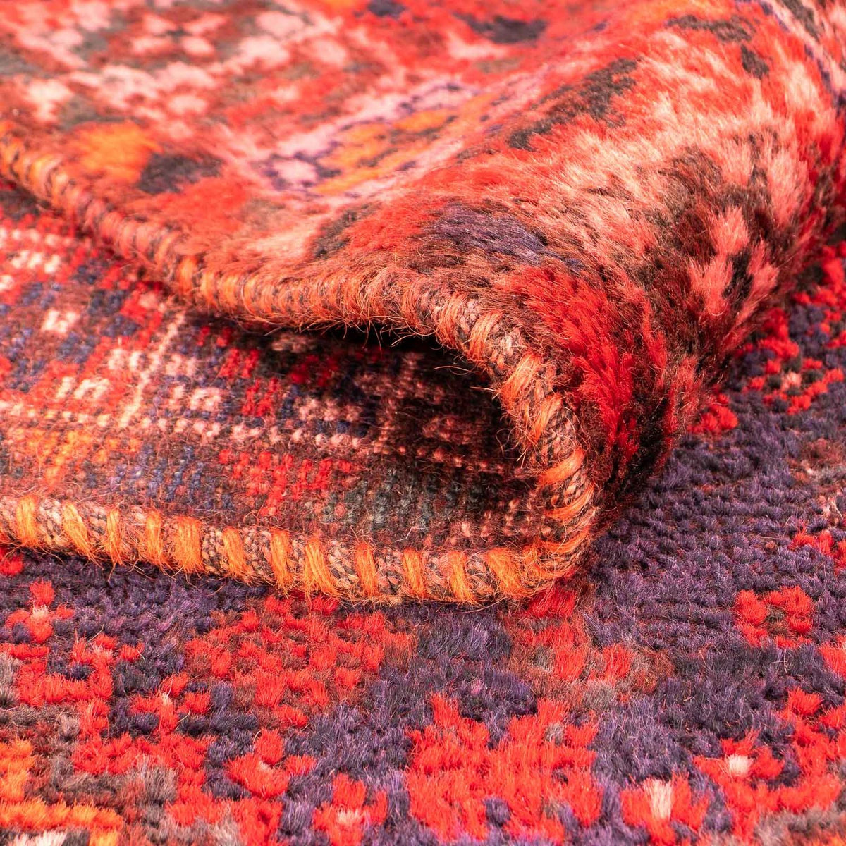 Tapis persan - Nomadic - 189 x 139 cm - rouge