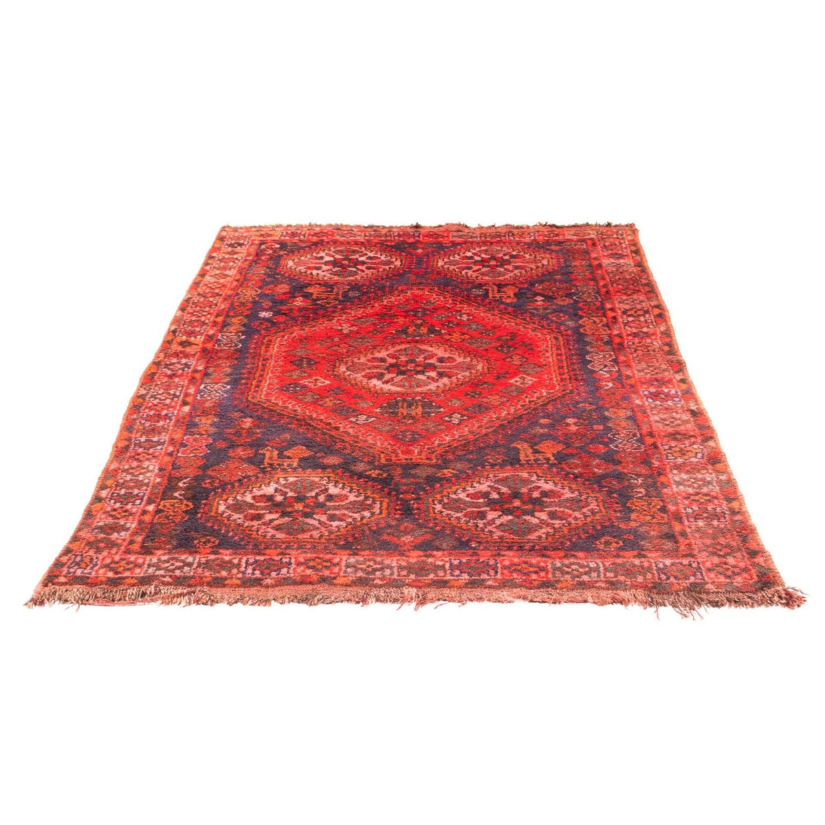 Tapis persan - Nomadic - 189 x 139 cm - rouge