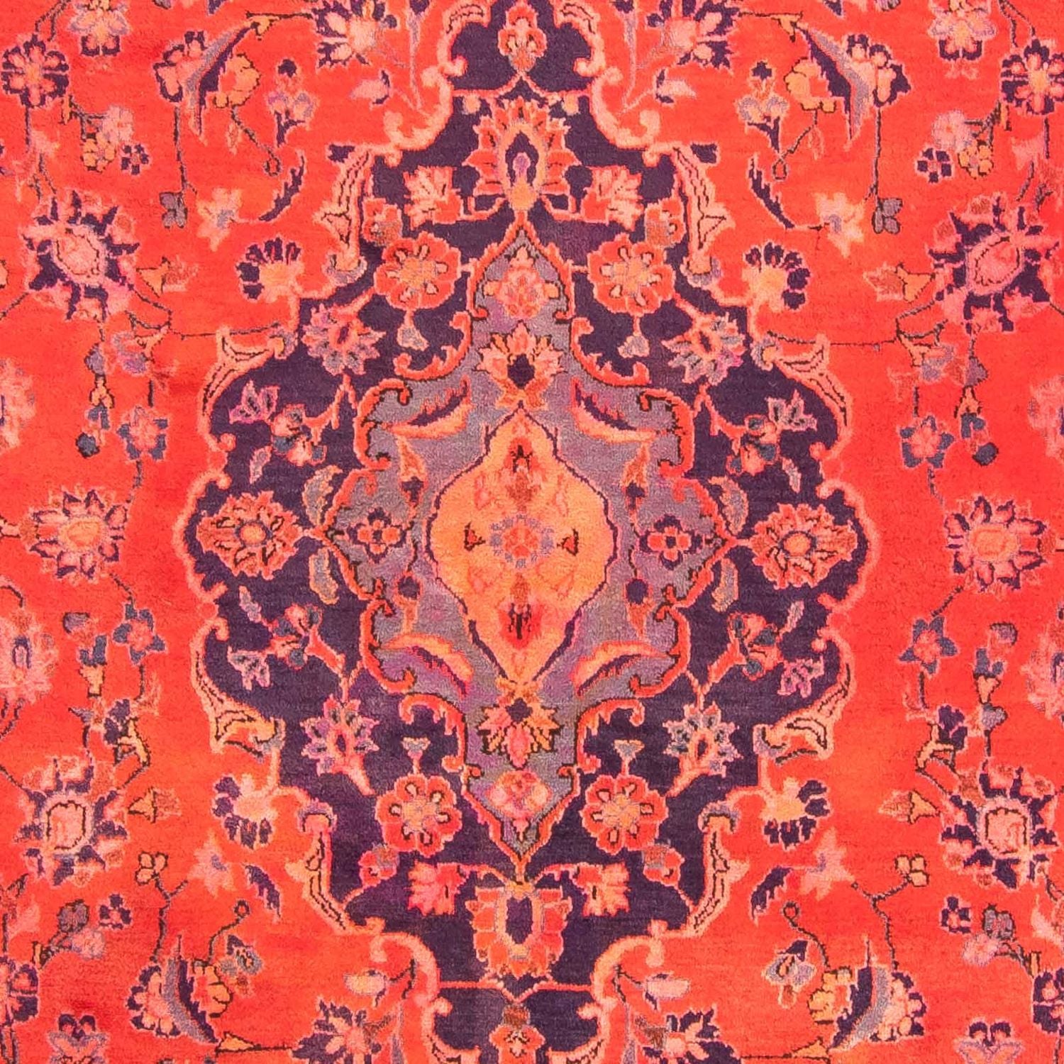 Tapis persan - Keshan - 277 x 170 cm - rouge clair