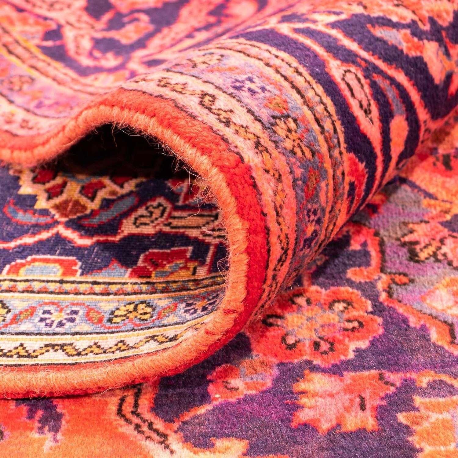 Tapis persan - Keshan - 277 x 170 cm - rouge clair