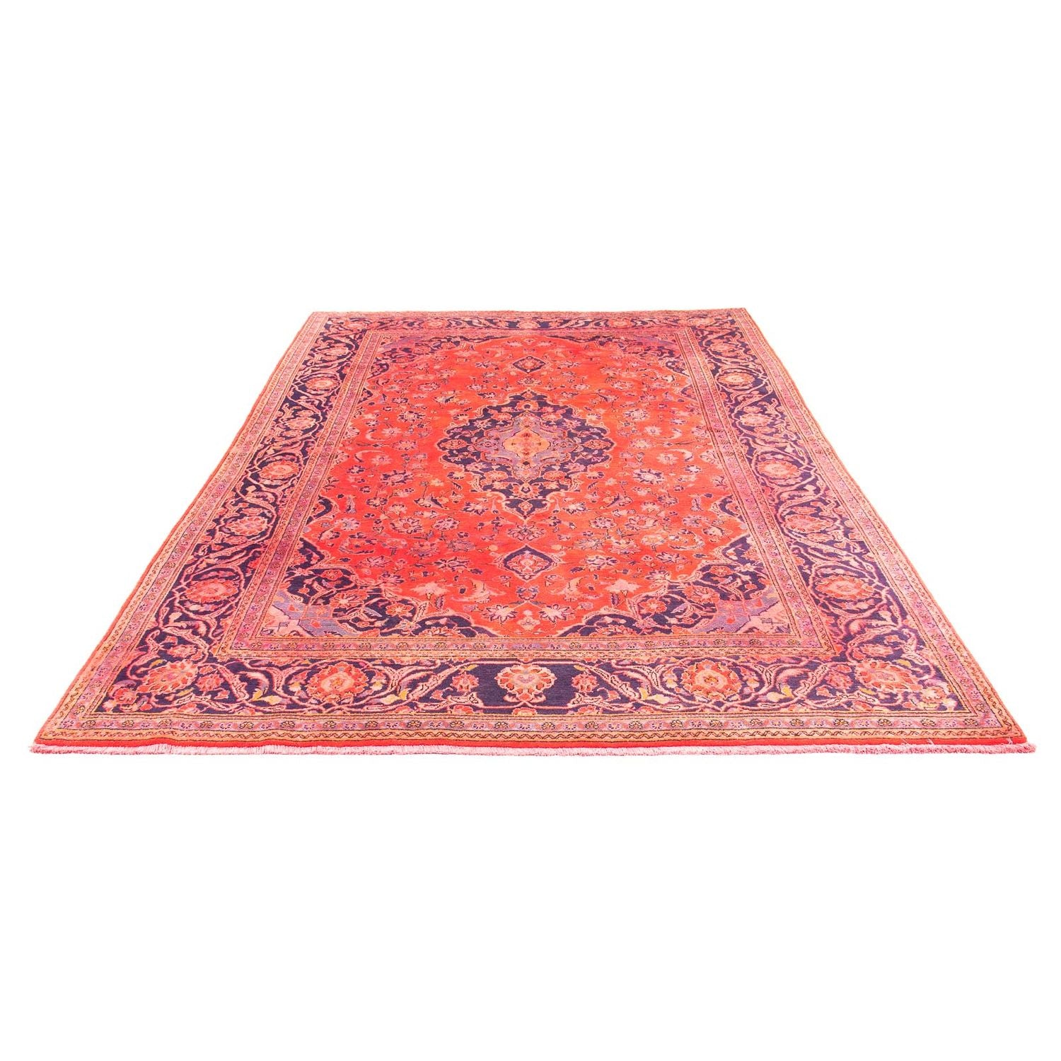 Tapis persan - Keshan - 277 x 170 cm - rouge clair