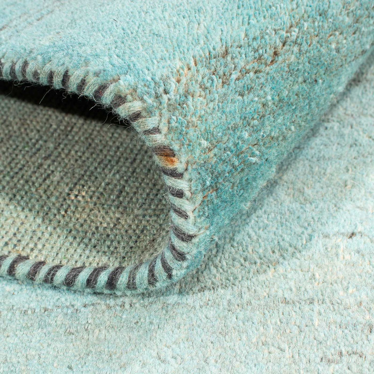 Tapis Gabbeh - Indus - 237 x 170 cm - bleu clair