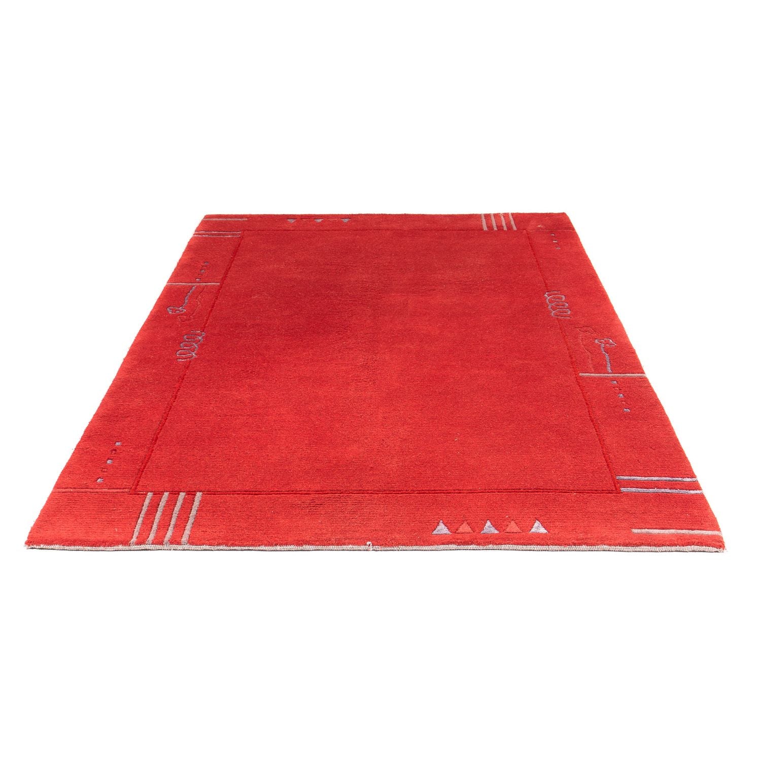 Tapis Népalais - 228 x 162 cm - rouge