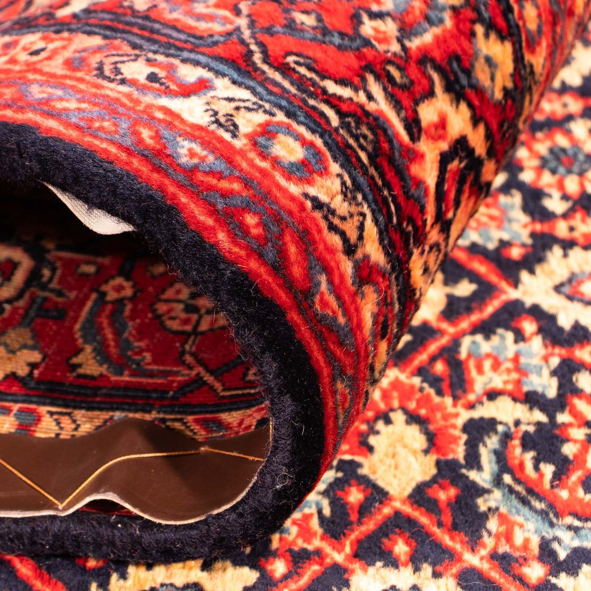 Tapis persan - Nomadic - 202 x 135 cm - rouge clair