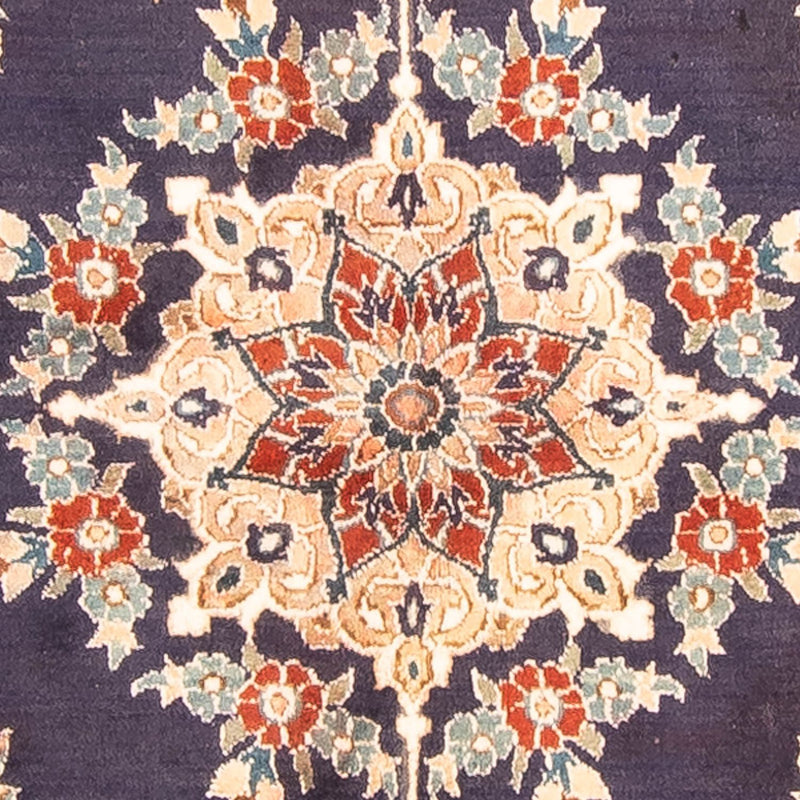 Tapis persan - Nain - Royal - 197 x 129 cm - bleu foncé