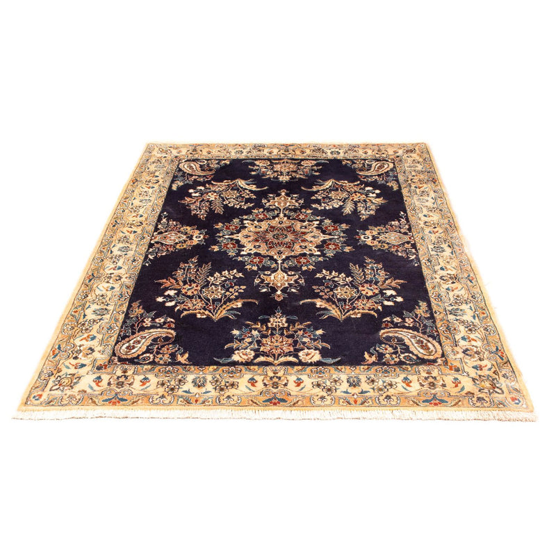 Tapis persan - Nain - Royal - 197 x 129 cm - bleu foncé