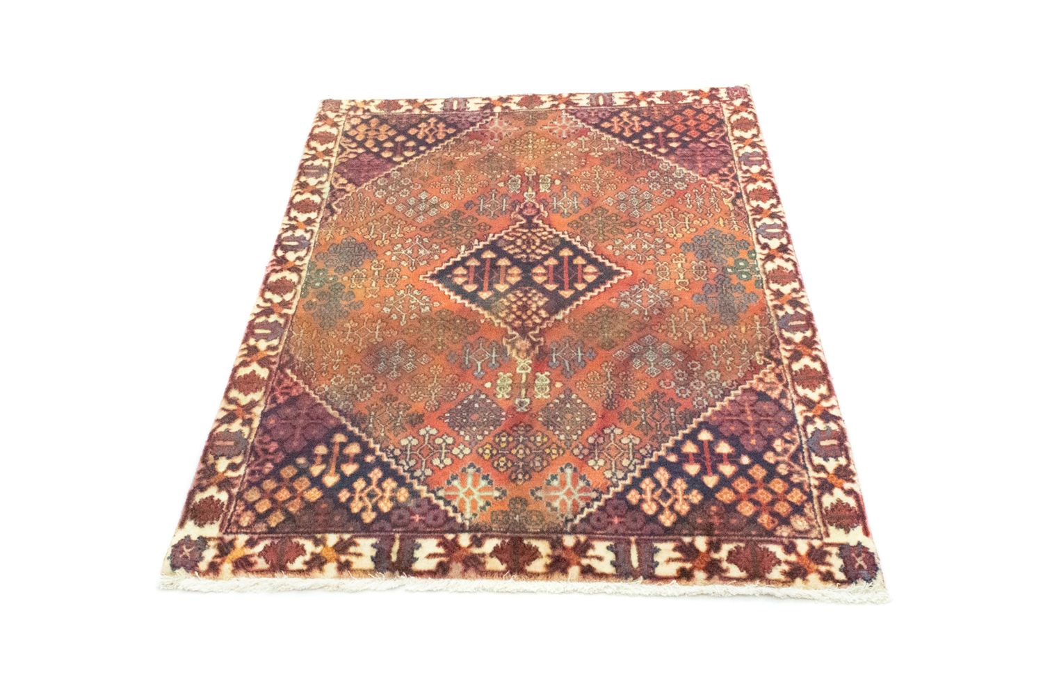 Tapis persan - Nomadic - 150 x 103 cm - orange