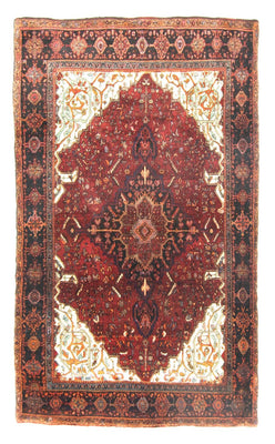 Tapis persan - Bidjar - 244 x 146 cm - rouge