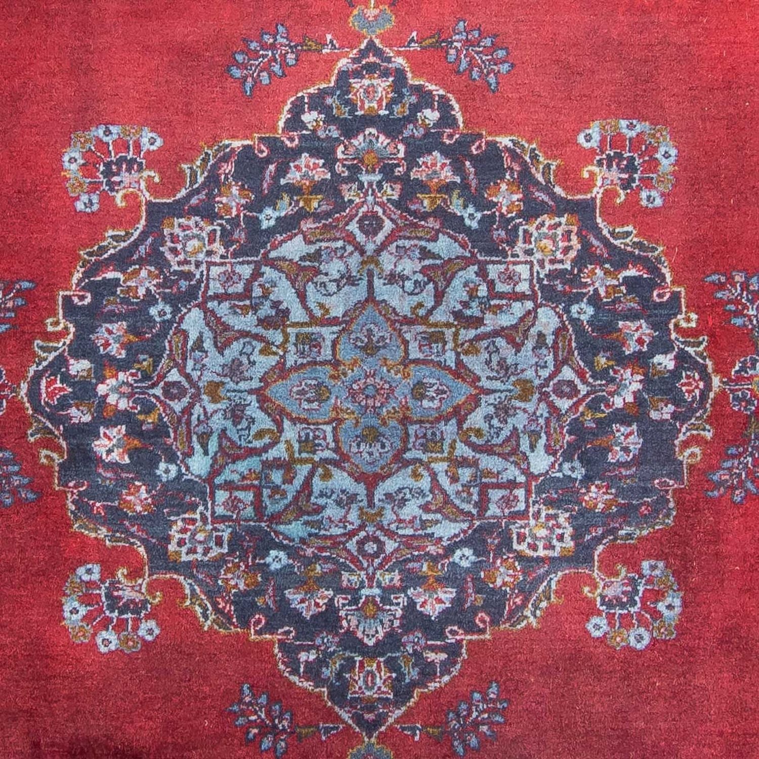 Tapis persan - Keshan - 325 x 225 cm - rouge foncé