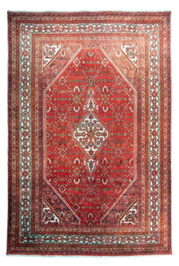 Tapis persan - Nomadic carré  - 313 x 305 cm - rouge foncé