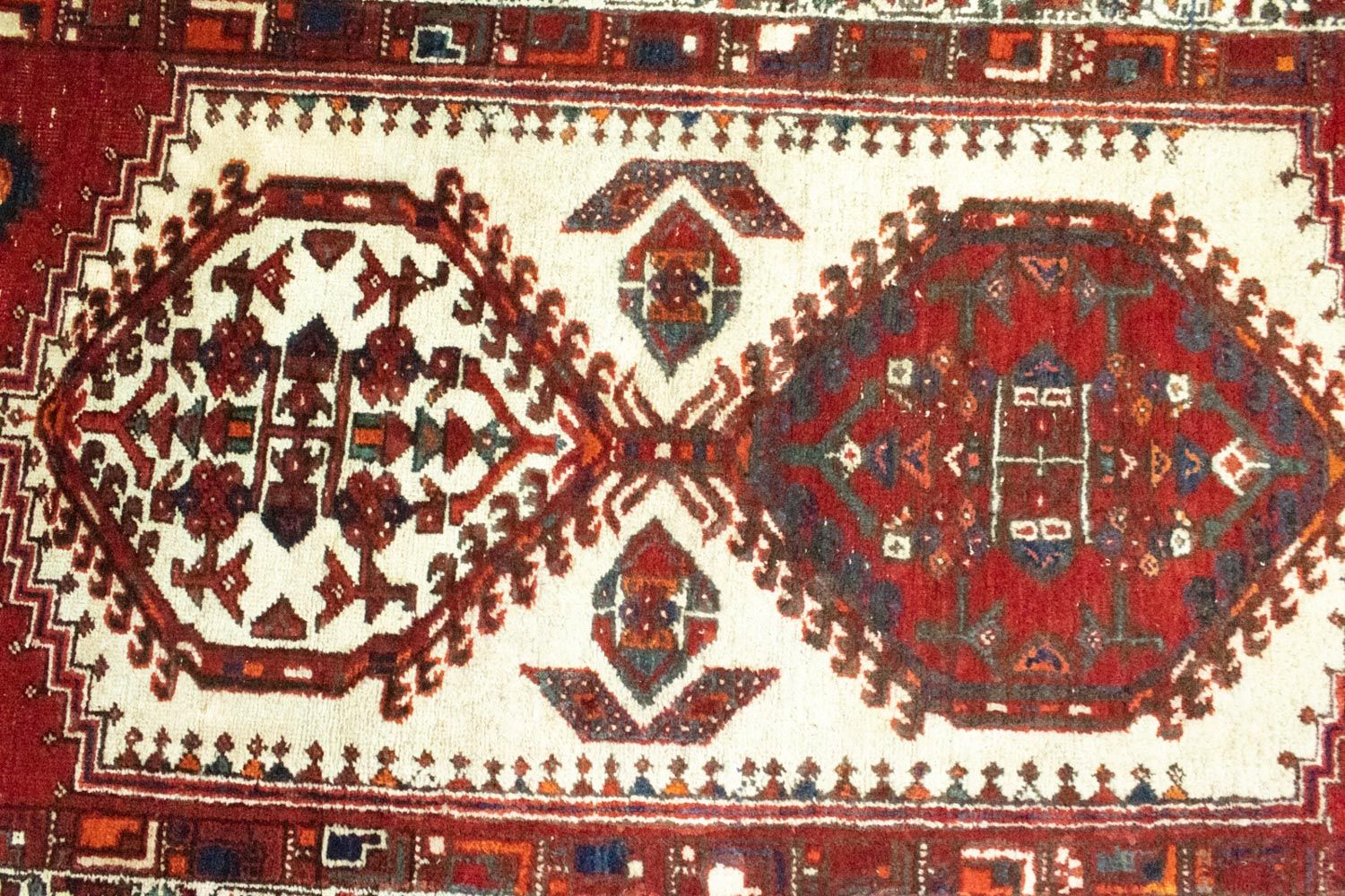 Tapis persan - Nomadic - 160 x 96 cm - rouge