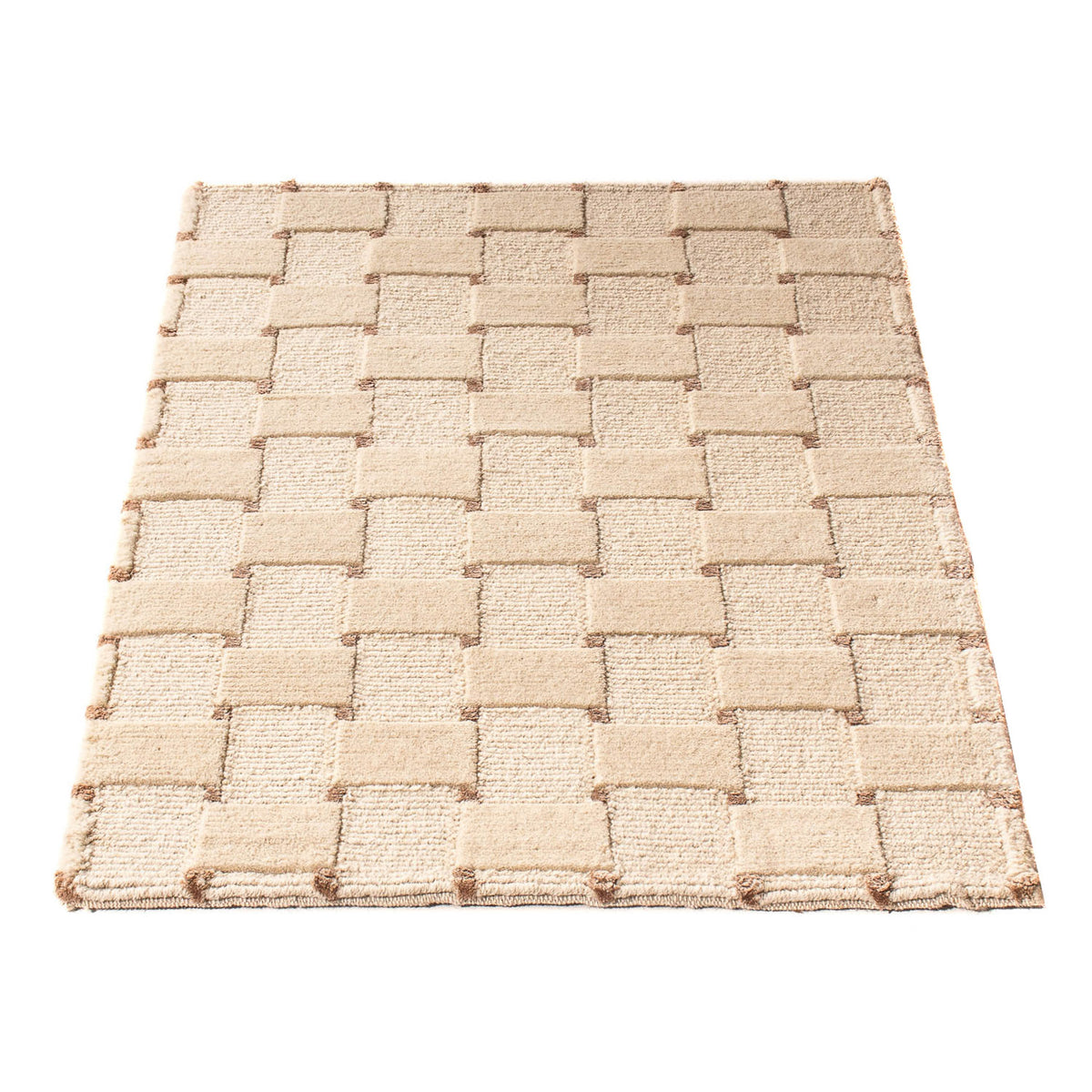 Tapis Népalais - 90 x 60 cm - beige