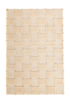 Tapis Népalais - 90 x 60 cm - beige