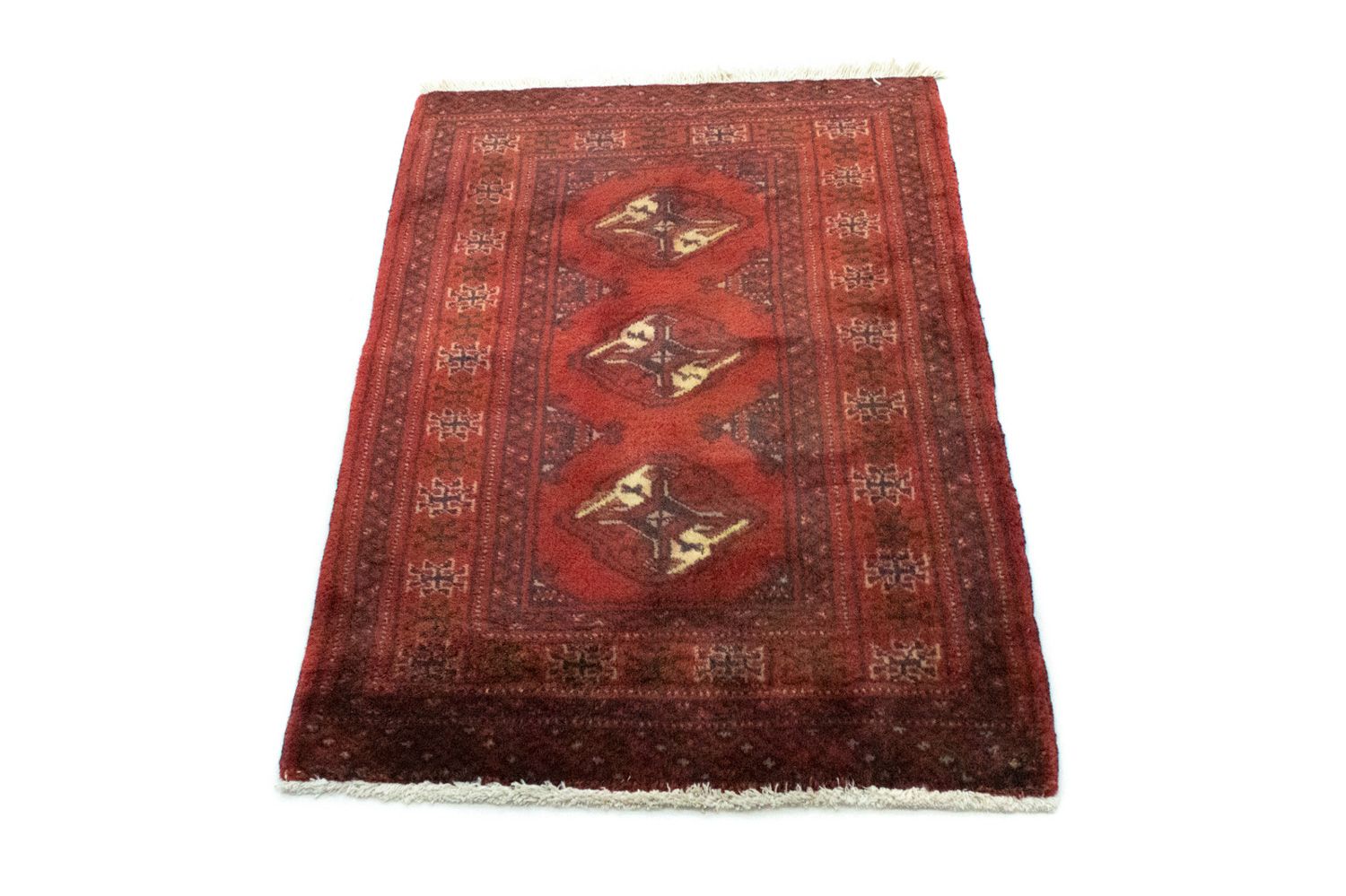 Tapis Turkaman - 96 x 63 cm - rouge