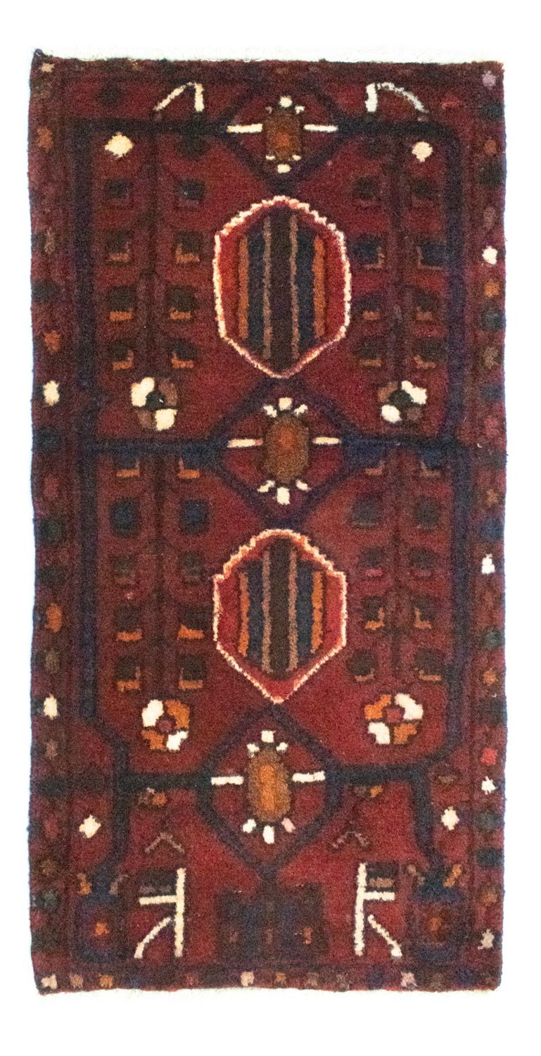 Tapis persan - Nomadic - 100 x 50 cm - rouge