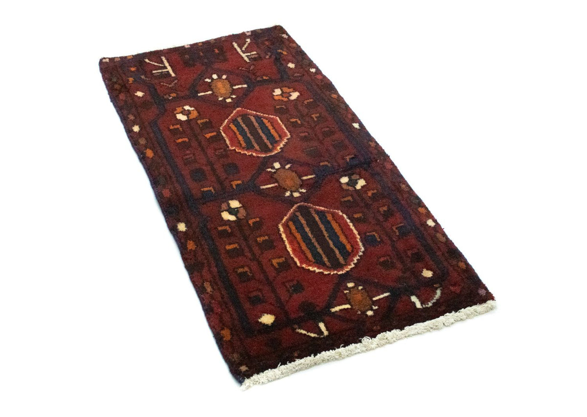 Tapis persan - Nomadic - 100 x 50 cm - rouge