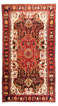 Tapis de couloir Tapis persan - Nomadic - 290 x 145 cm - rouge foncé